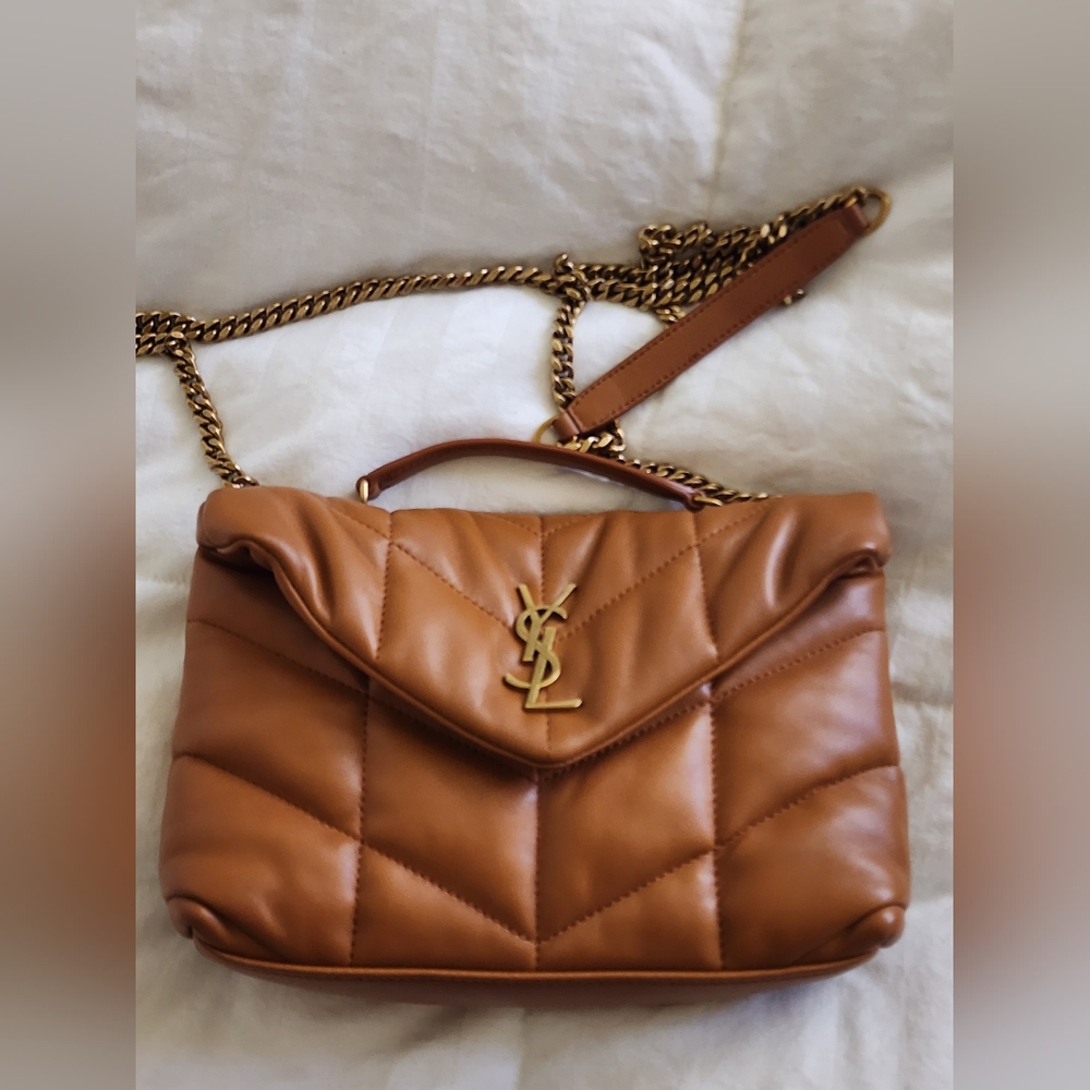 Yves Saint Laurent Tan Quilted Leather Chain MINI Bag FIRM ON PRICE